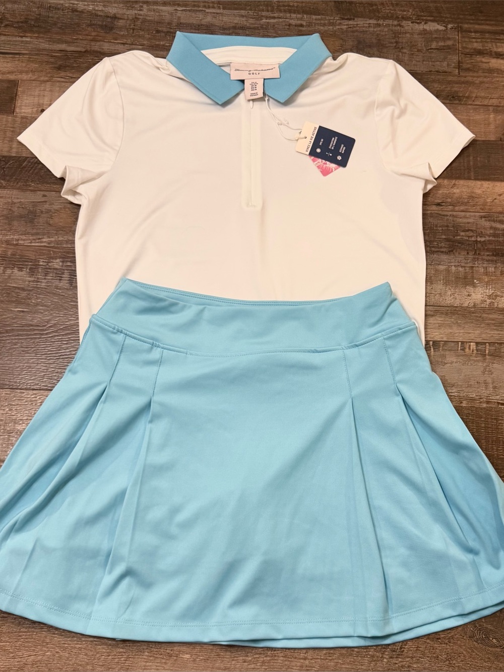 Tommy Bahama Golf 2-Piece Polo + Pleated Skort Set | S/M | Top NWT